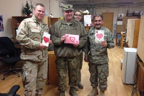 Valenties for the troops